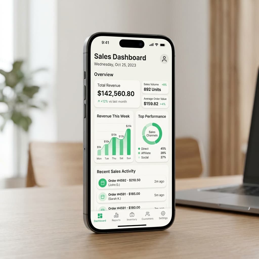 Link Direto App Mockup